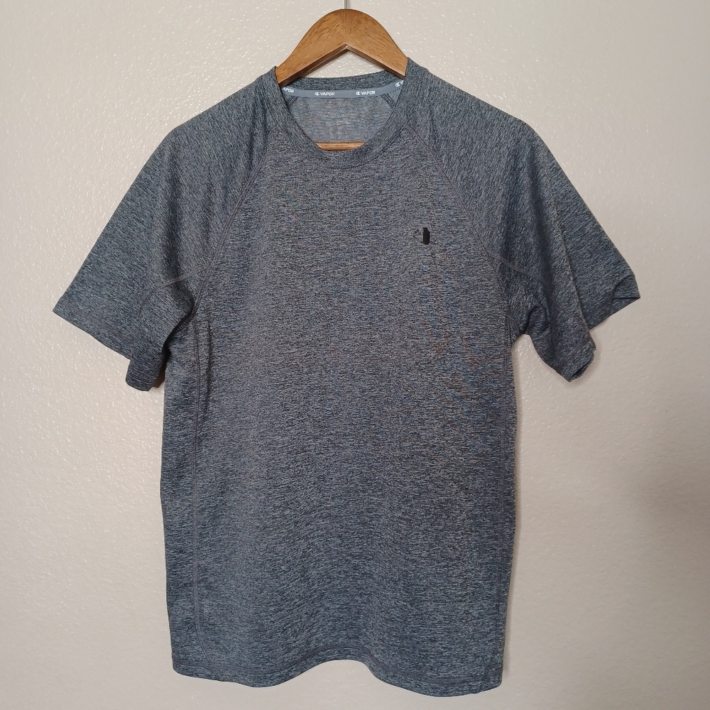 Champion Vapor Men's Medium Performance Grey Athletic Tee Short Sleeve T-shirt